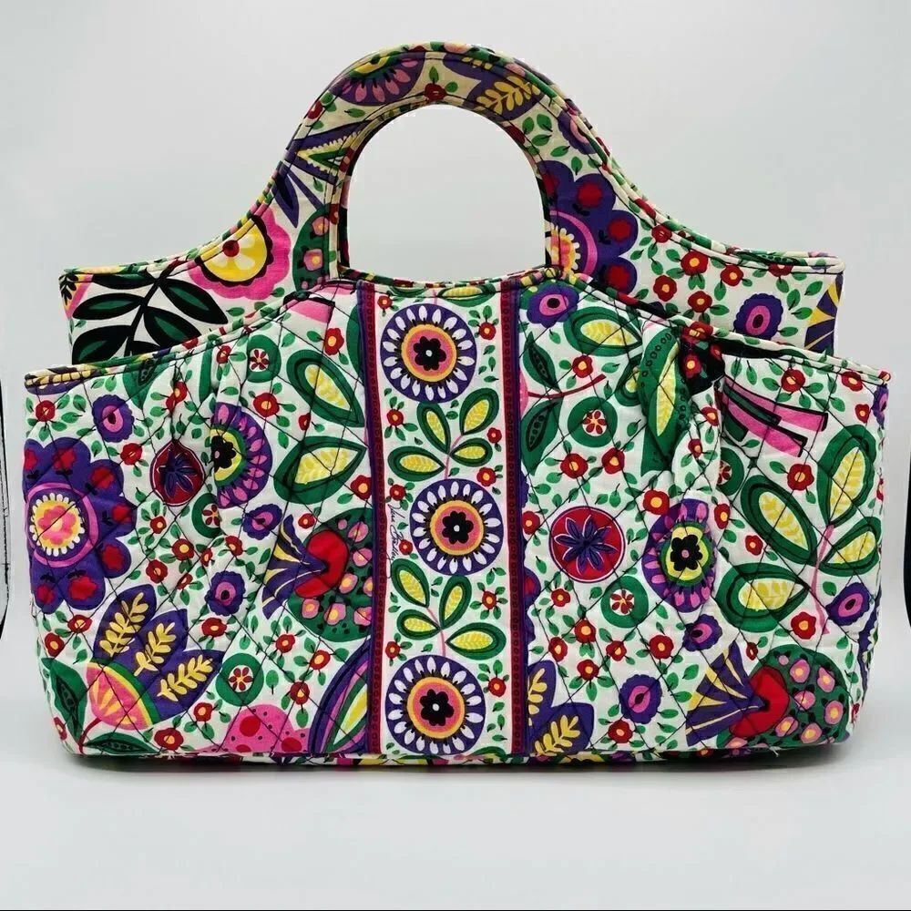 Vera Bradley Abby Quilted Fabric Floral Satchel